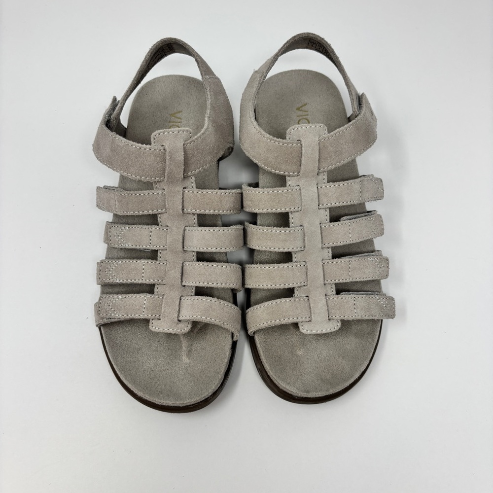 Vionic Ritta Light Grey Suede Comfort Sandals Siz… - image 1